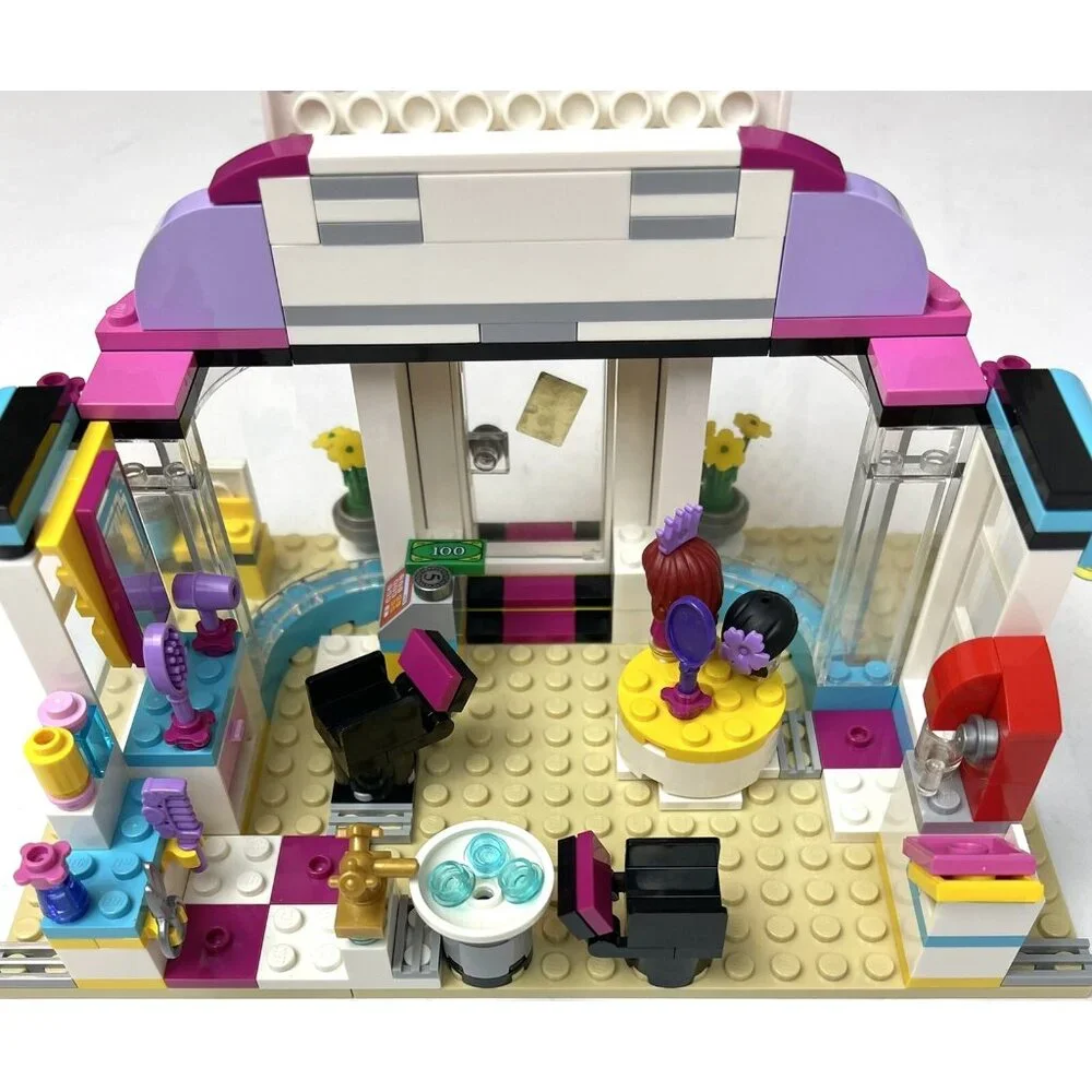 LEGO Friends #41093 HEARTLAKE HAIR SALON INCOMPLETE w/ Instructions *1pc Missing